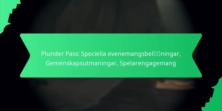Plunder Pass: Speciella evenemangsbelöningar, Gemenskapsutmaningar, Spelarengagemang