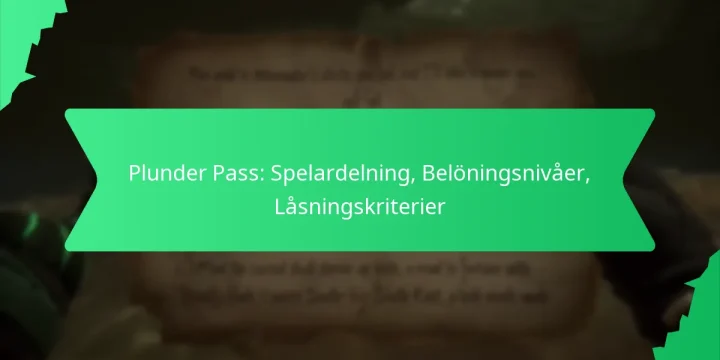 Plunder Pass: Spelardelning, Belöningsnivåer, Låsningskriterier