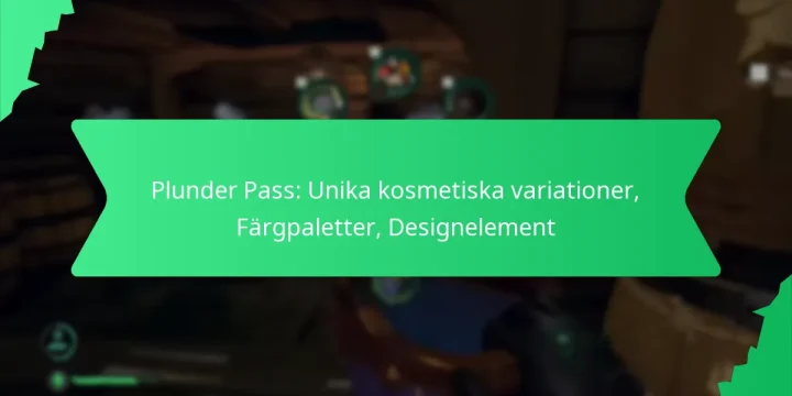 Plunder Pass: Unika kosmetiska variationer, Färgpaletter, Designelement