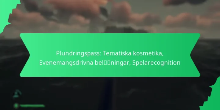 Plundringspass: Tematiska kosmetika, Evenemangsdrivna belöningar, Spelarecognition